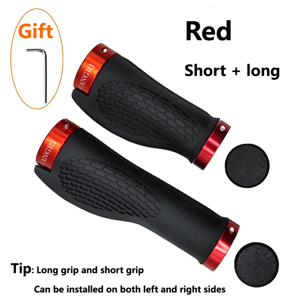SHIZIWANGRI Fahrradlenkergriffe, langer und kurzer Gummigriff für Twist Shifter, Dual-Ring-Lock, Handauflage, passend für MTB-Faltrad – Detail 13