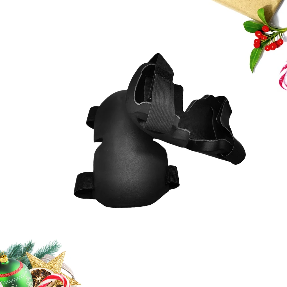 Regulowane czarne nakolanniki ogrodnicze z pianki EVA, ochraniacze do prac ogrodowych, budowlanych, lutowania, akcesoria budowlane, podkładka budowlana.