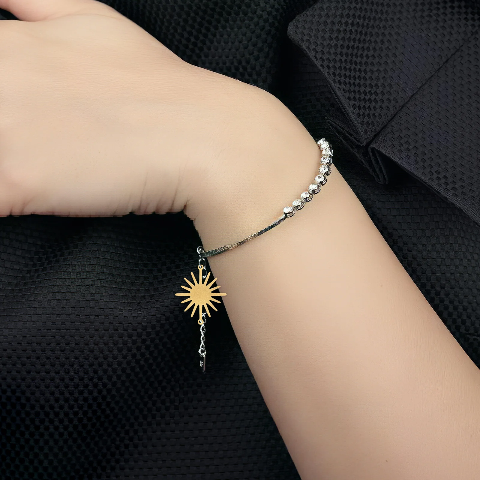 

50pcs Sunflower Jewelry Pendant DIY Charms Crafting Supplies Alloy Beads Bracelet Accessories Creative Design Durability Safe