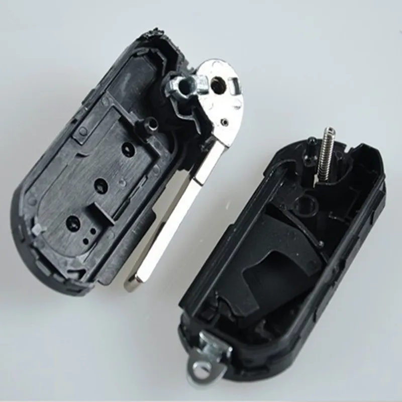 2pcs For Fiat 500 Panda Punto Bravo 3 Buttons Normal Flip Remote Car Key Shell Blank Case Housing Fob Keyless SIP22 Blade