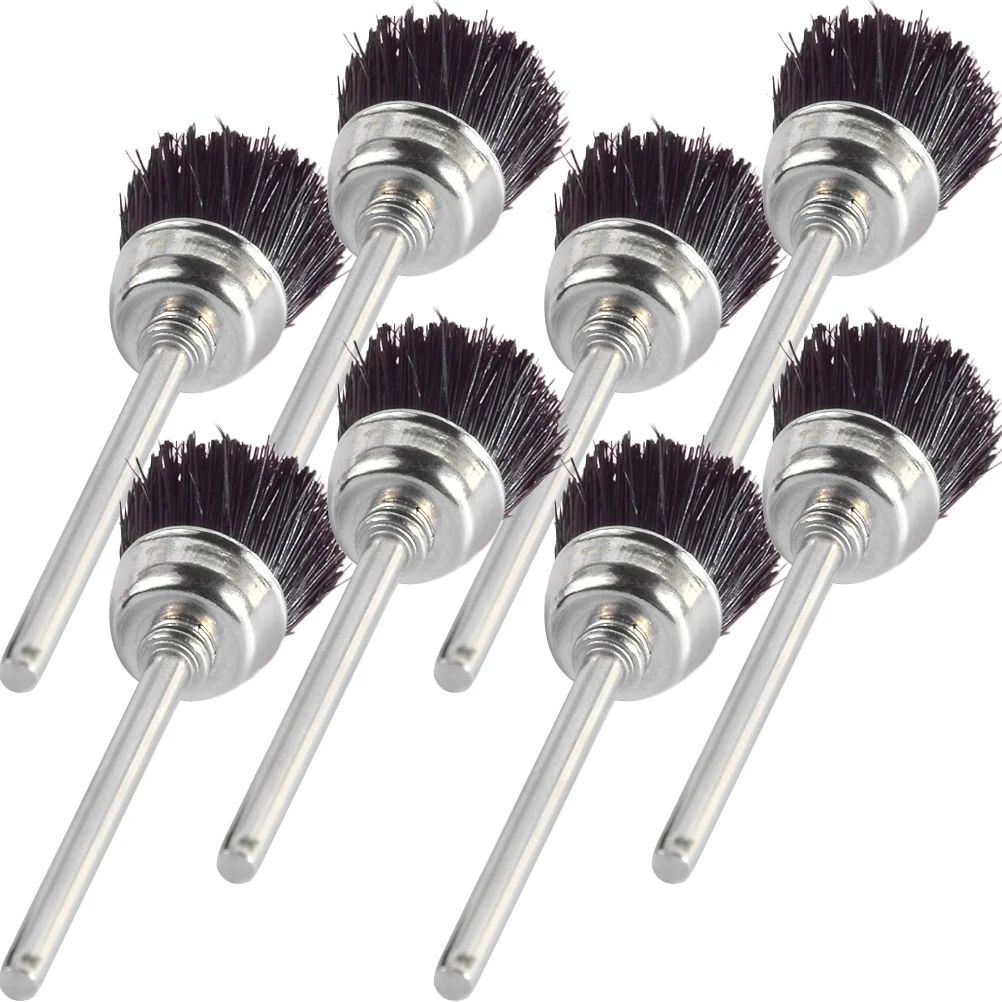 

8Pcs Nail Drill Bit Cleaning Brush Strong Flexible Bristles for Tight Spaces Ideal Manicure Tool DIY Nail Art Supplies