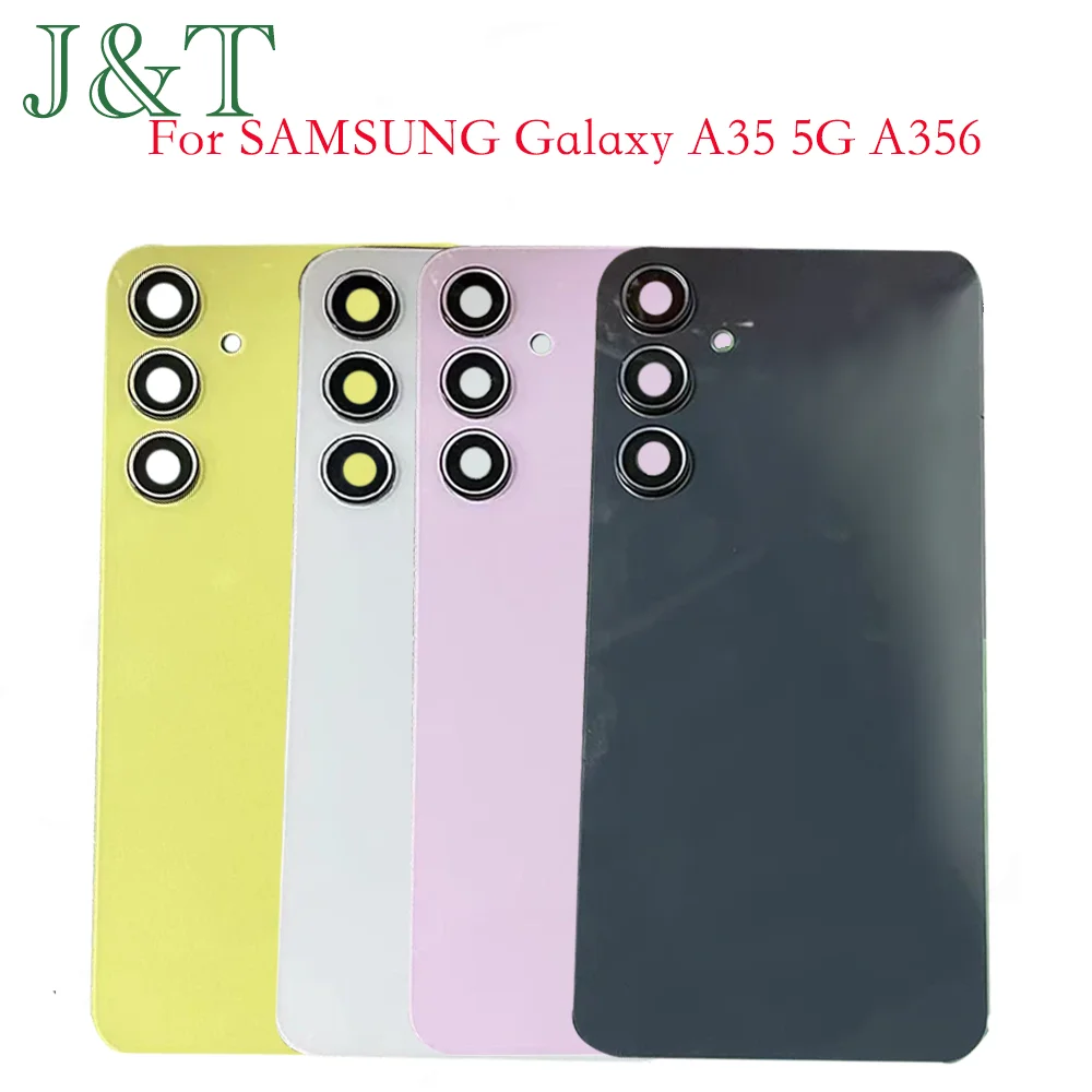 New For Samsung Galaxy A35 a35 Back Battery Cover With Camera Lens Housing Chassis Case Panel Housing Replacement Parts