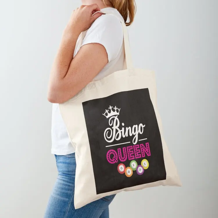 

Funny Bingo Queen Tote Bag Cloth bags Candy bags reusable shopping bags Customizable tote bag