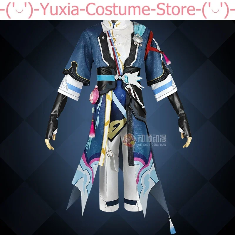 Anime! Honkai: Star Rail Yanqing Ancient Game Suit Handsome Uniform Cosplay Costume Halloween Party Outfit Men M-XXL