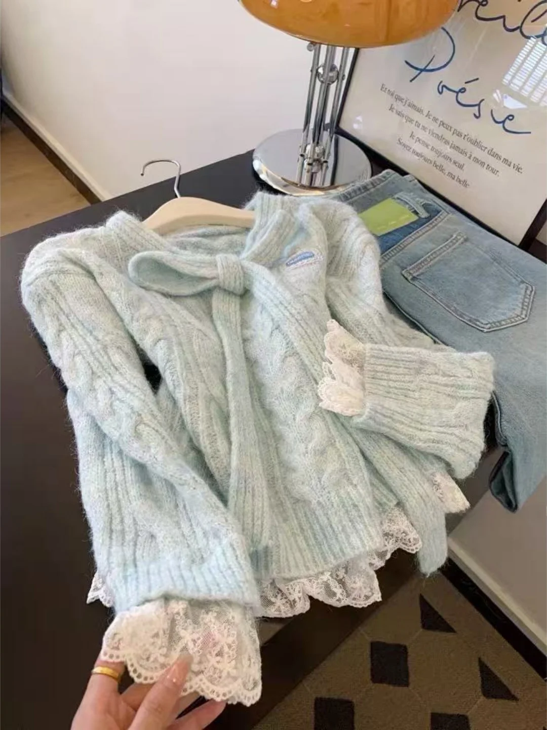 

Женский вязаный свитер Sweet Night Luxury с длинными рукавами, с бахромой, имитация двухслойности, из мягкой смеси полиэстера и шерсти, Ciwalk Su...