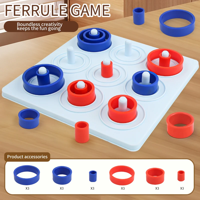 

Кольцевые шахматы, девять дворцовых сеток, забавная головоломка для раннего образования, двойное сочетание логического мышления, детская игрушка в подарок