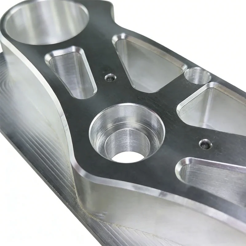 Custom 5-axis CNC Machined Aluminum Component Complex Structure Tight Tolerance for Robotics and Industrial Automation