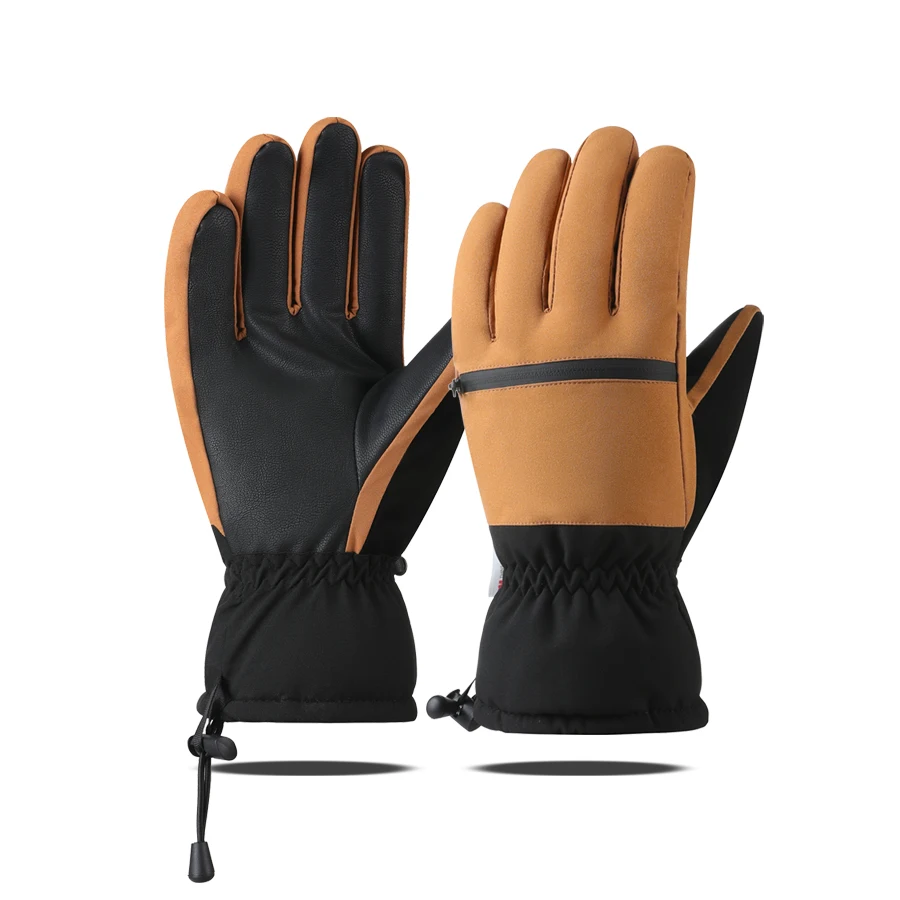 

Outdoor skiing gloves for men and women in winter, with plush and thick touch screen, windproof, waterproof, cycling and warm co