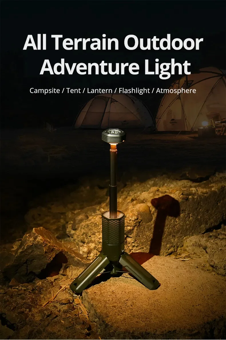 Long battery life retractable camping light Multifunctional magnetic camping light