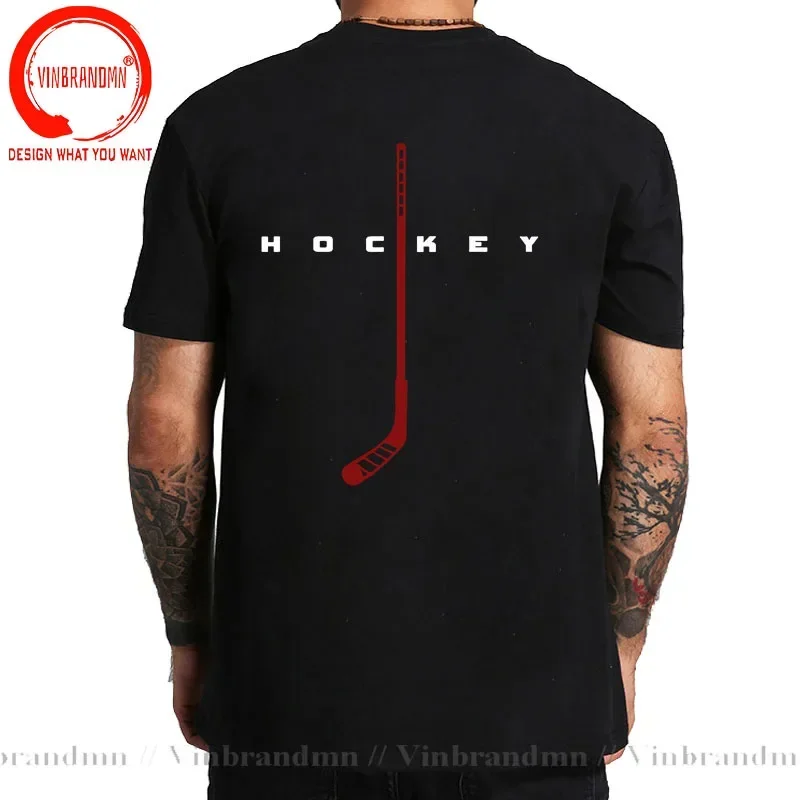 Funny Ice Hockey Player Retro Goalkeeper O-Neck Cotton T Shirt Men Casual Canada Hockeyer Tees Tops Harajuku Streetwear T-shirt