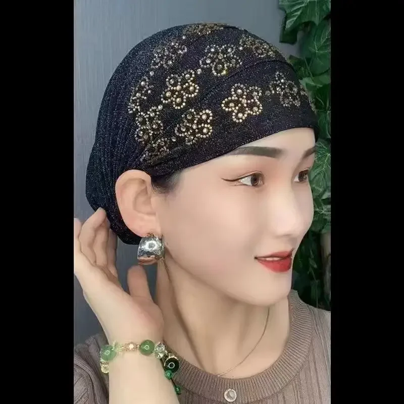 Lace Underscarf Muslim Women Embroidery Beanies Bonnet Ninja Cap Inner Hijab Hat Turbante Mujer Headscarf Hair Loss Headwear New
