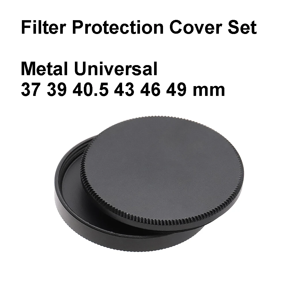 Metal Lens Filter Protection Lid Cover Set Storage Stack Cap 37 39 40.5 43 46 49mm Aluminum Universal for lens filters UV CPL ND