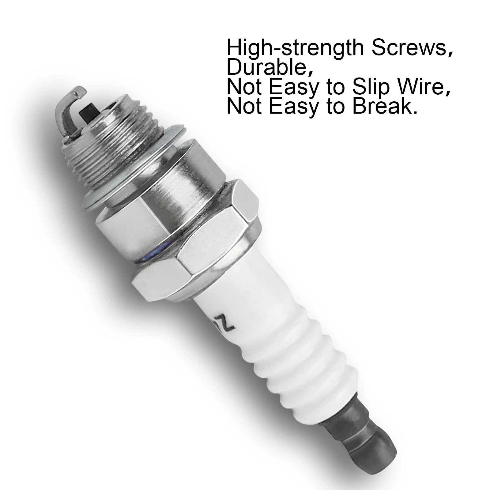 FLYPIG 2Pcs Z4C Motorcycle Spark Plug for 49CC 50CC 60CC 66CC 80CC 2 Stroke Engine Motorized Bicycle Bike