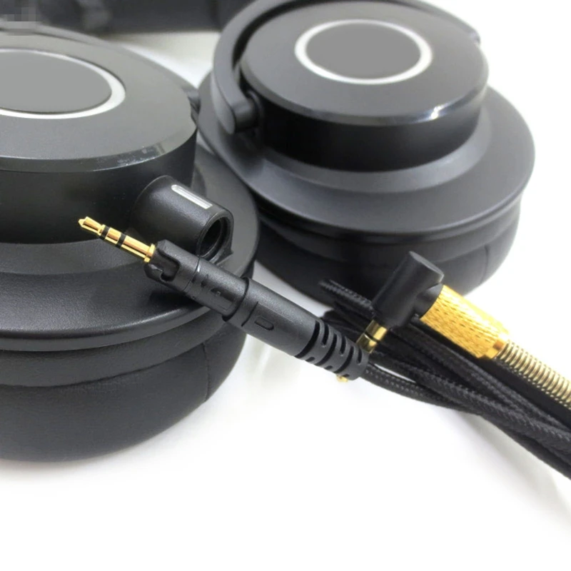 WCHS 1Pc Replacement 3.5mm to 2.5mm Earphone Cable for Audio Technica M50X M40X M70X Headset Audios Cord with Tuning Function