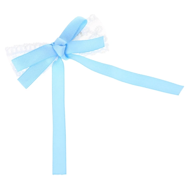 Jepit Rambut Ikatan Simpul Pita Renda Pin Rambut Malas Prancis Aksesori Penataan Rambut Wanita