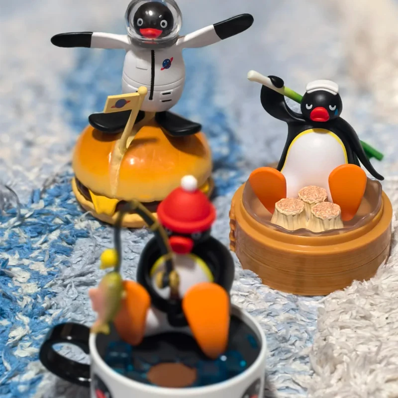 Pingu Funny Scene Series Blind Box Cute Pingu Egg Box Penguin Cute