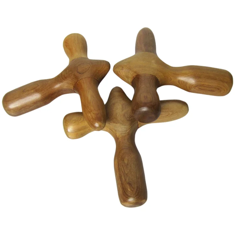

5X Foot Massage Wooden Stick Tool On Hand, Foot And Face Full Body Massage Tool Wooden Stick Relaxing Massage Tool