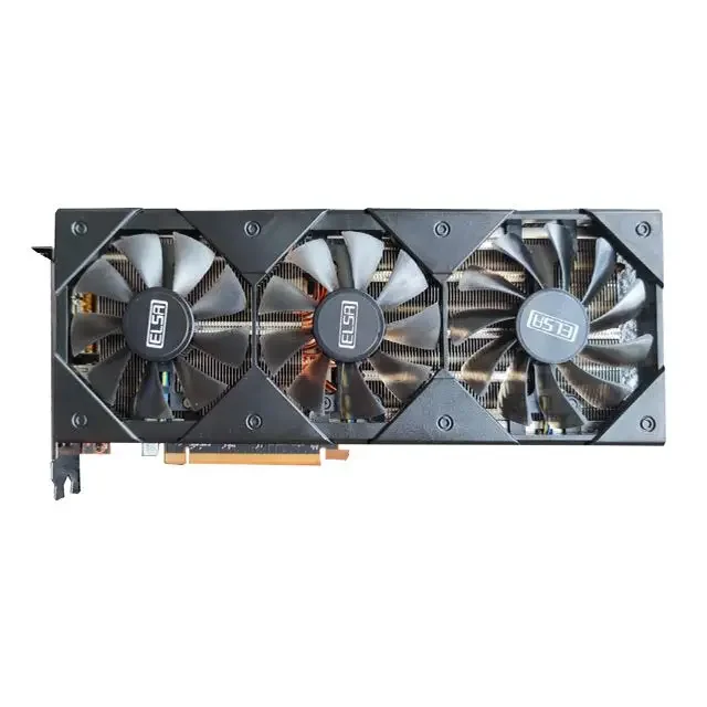 데스크탑 게임 VGA ELSA 그래픽 카드, 256 비트 GDDR6 RX 5700XT, 8GB GPU, 3 * DP 1 * HDMl, 3 년 보증 gpu 칩셋