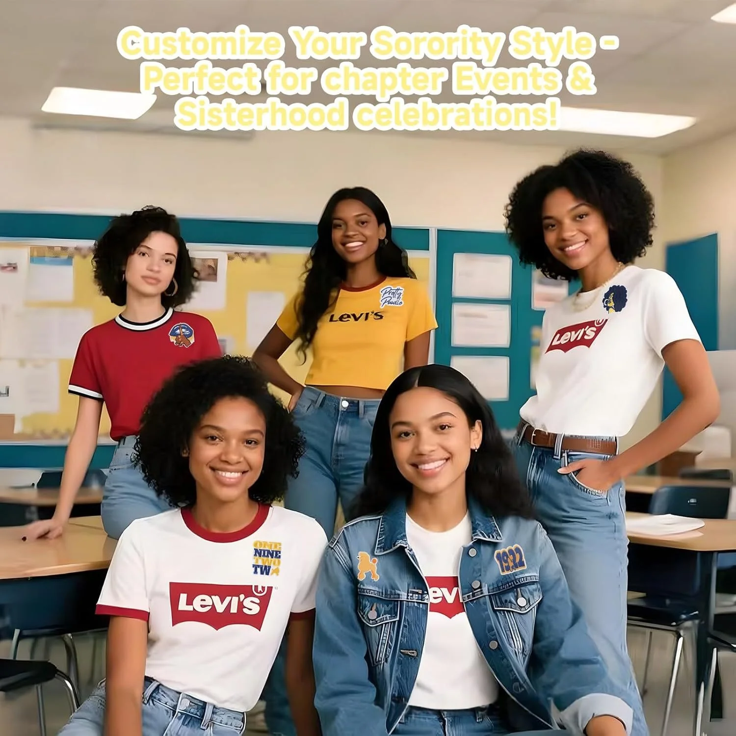 1/10Pcs Trend Black Embroidery Cloth Sticker Skirt Bag Decoration Patch Sticker Independence Day Computer Embroidery Label Heat