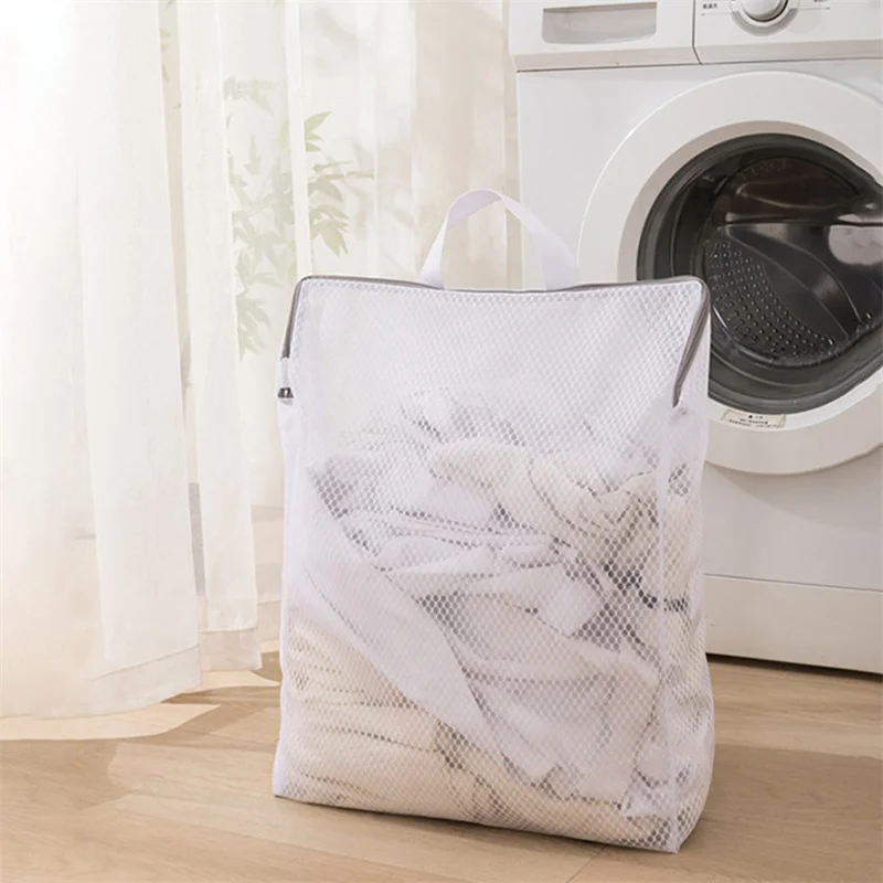 Upgraded Laundry Hand Bags Reusable Washing Machine Clothing Care Wash Bag Mesh Net Bra Socks Lingerie Underwear Laundry Storage