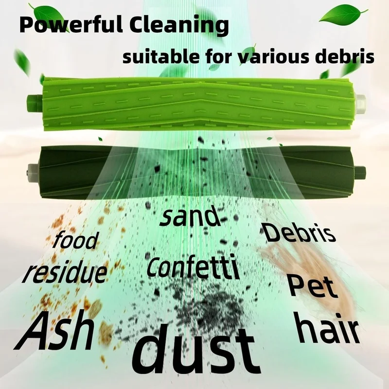WHYY 4 Sets Replacement Brush Parts for Roomba I E J Series, Dual Multi-Surface Rubber Roller Brushes