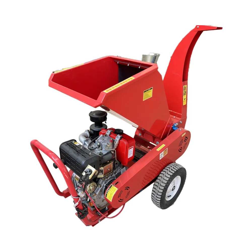 

High-Power Portable Branch Shredder Convenient Garden Tree Crusher with Engine Core for Wood Material