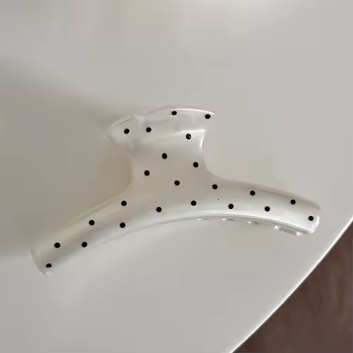 France Style Women Senior Large Black Wave Dot Design Hair Claw Barrettes Girl Fashion Hair Clip Sweet Hair Accessories Headwear - Image 8
