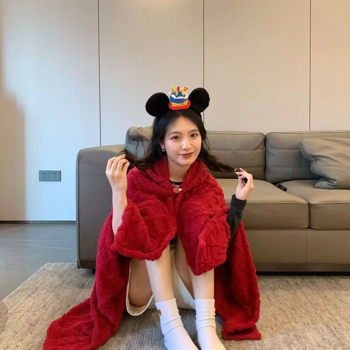 الشتاء سميكة الدفء تافو المخملية طبقة مزدوجة بطانية، عباءة شال كسول، بطانية تكييف الهواء، بطانية القيلولة