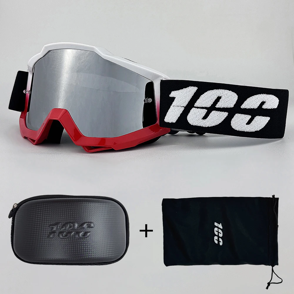 

100 Motocross Glasses Bike Sunglasses Man MTB ATV Mask Windproof Protection Skiing Cycling Racing Off-Road Goggles