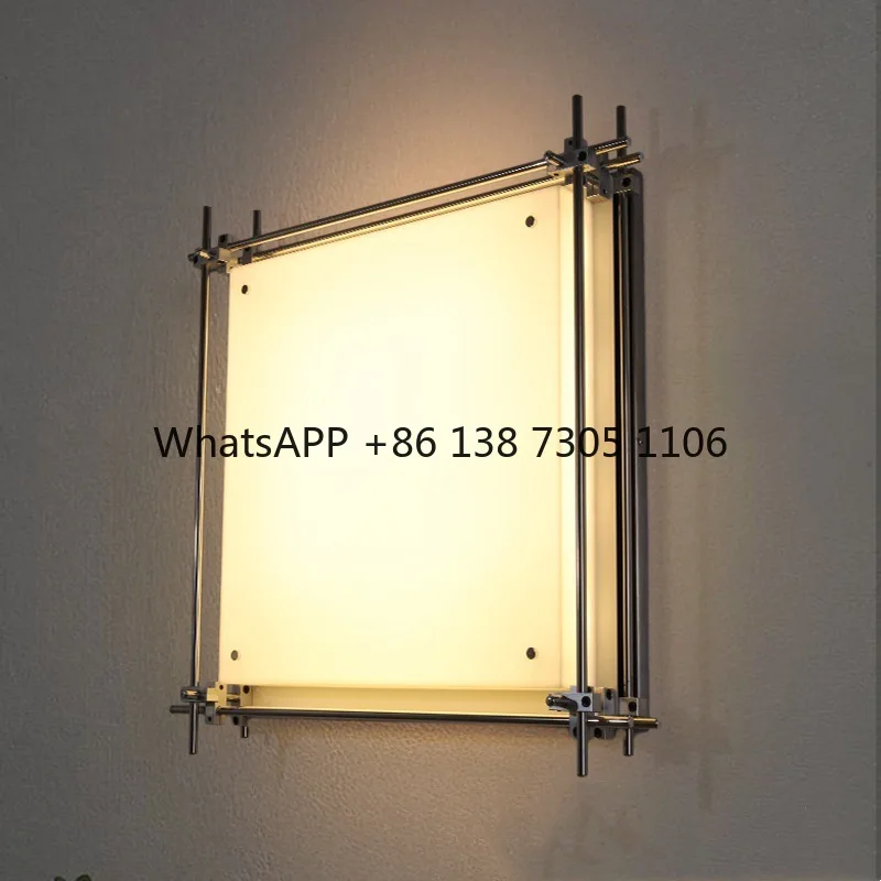 

Optical axis medieval wall lamp model room hotel creative bedroom bedside aisle decorative atmosphere wall lamp