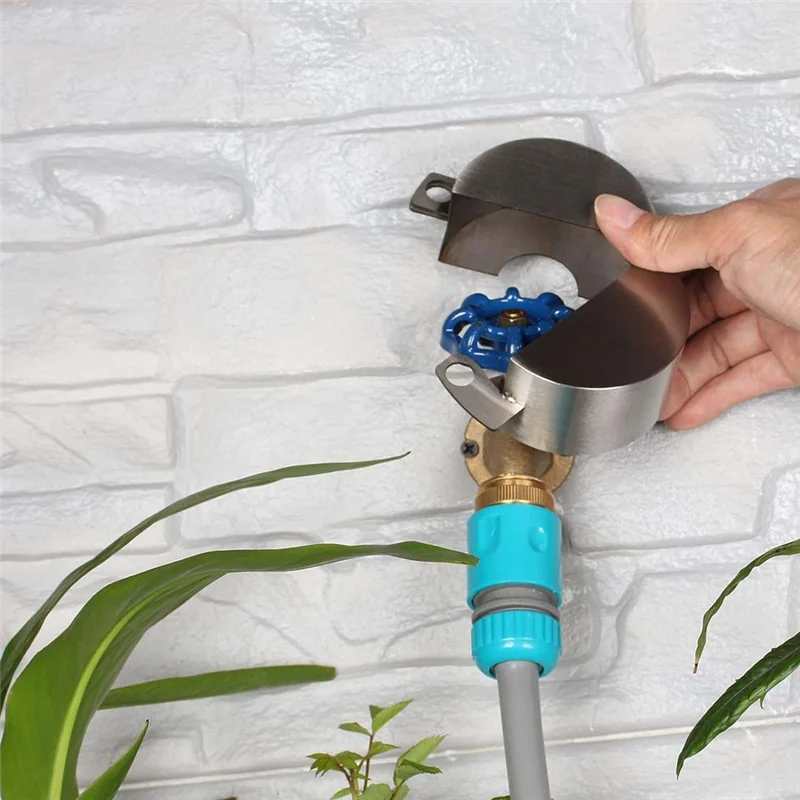 Outdoor Faucet Lock System -Gate Valve LockoutDevice -Prevent Water Theft By Cover and Code Lock, Stop Unauthorized