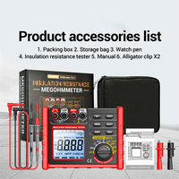MH15 Insulation Earth Resistance Tester Digital Meter Automatic discharge AC DC Voltage Tester LCD Megohmmeter Voltmeter
