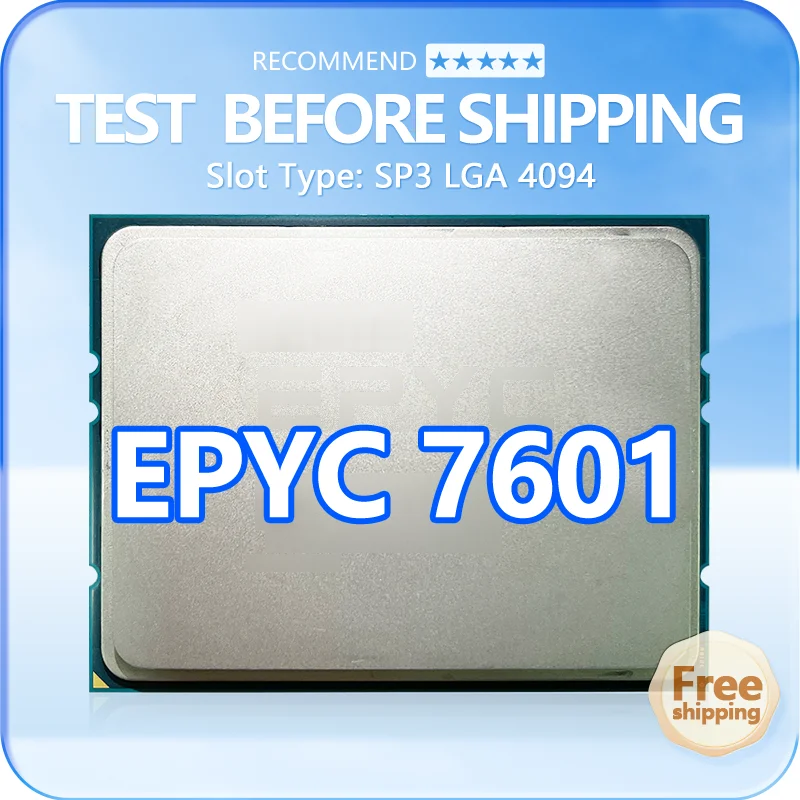 EPYC 7601 32C/64T 64M 2.2GHz 180W Socket SP3 LGA4094 for server H11SSL i H11DSI MZ01-CE1 motherboard 7601