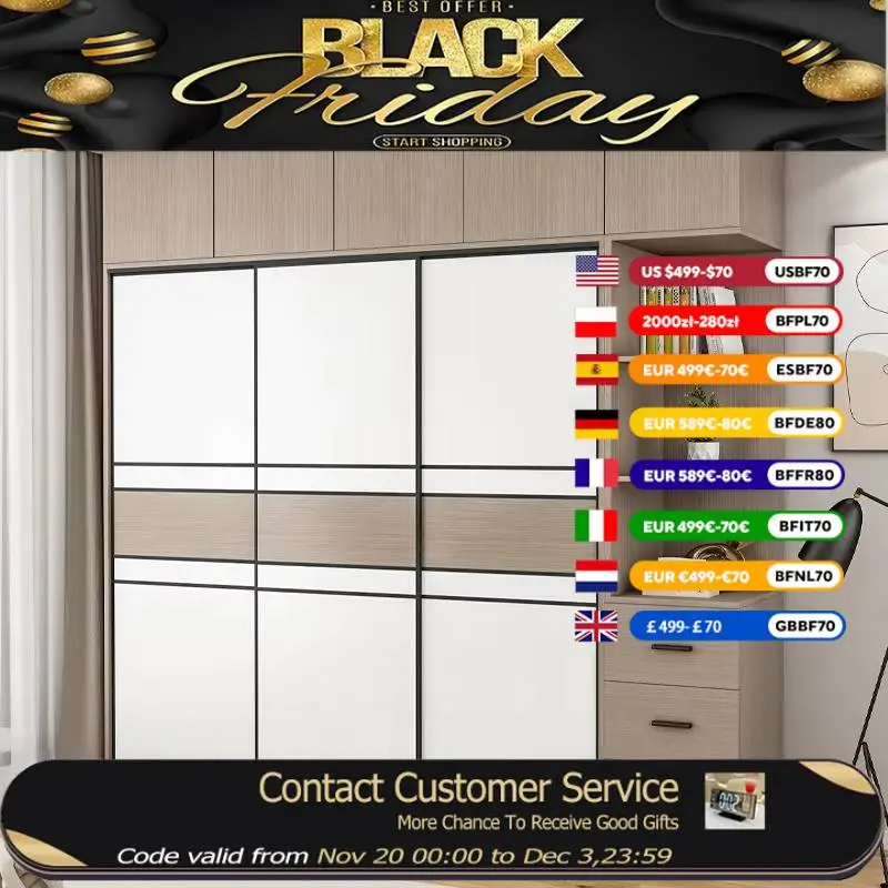 

Sliding Doors Bedroom Wardrobes Organizer Modular Lounges Adult Clothes Closet Space Saving House Armarios De Ropa Furniture