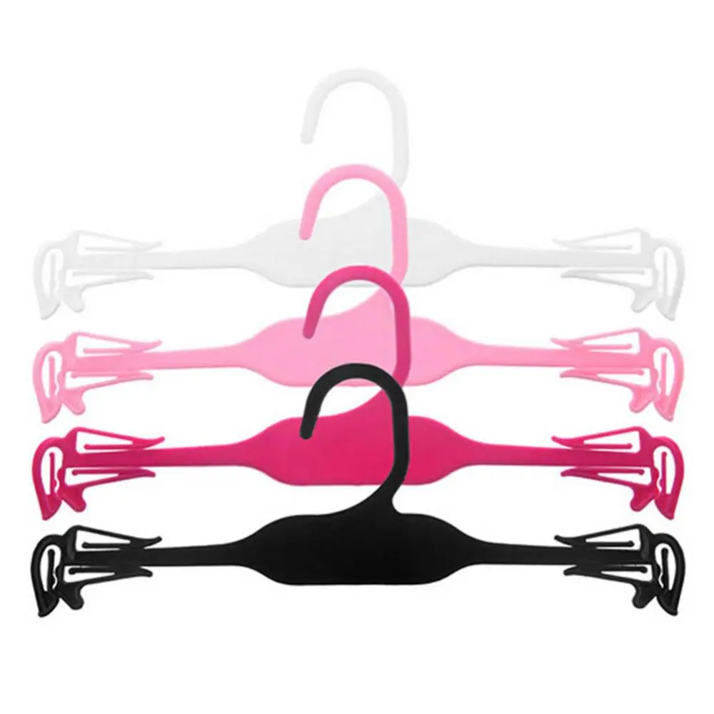 Plastic 10Pcs Clothes Bra Underwear Hanger Wardrobe Closet Drying Rack Organizer