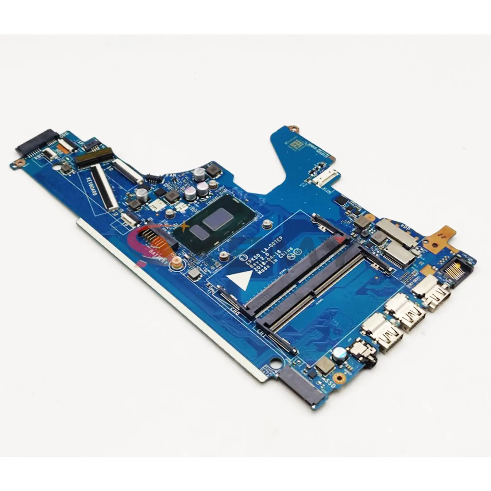 For HP Pavilion 15-DA 15T-DA 250 G7 Laptop Motherboard EPK50 LA-G07DP L20373-601 i3-7020U SR3LD DDR4 TPN-C135 Mainboard