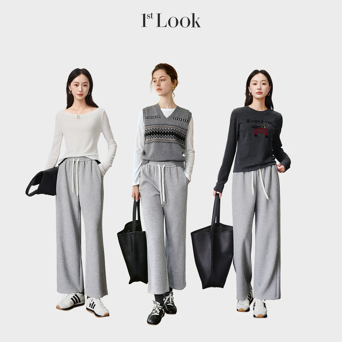 OLrain Women's French Pants 2025 Autumn Solid Casual Straight Pants Loose Fit Ankle-Length Pants Simple Commute O57QK001111