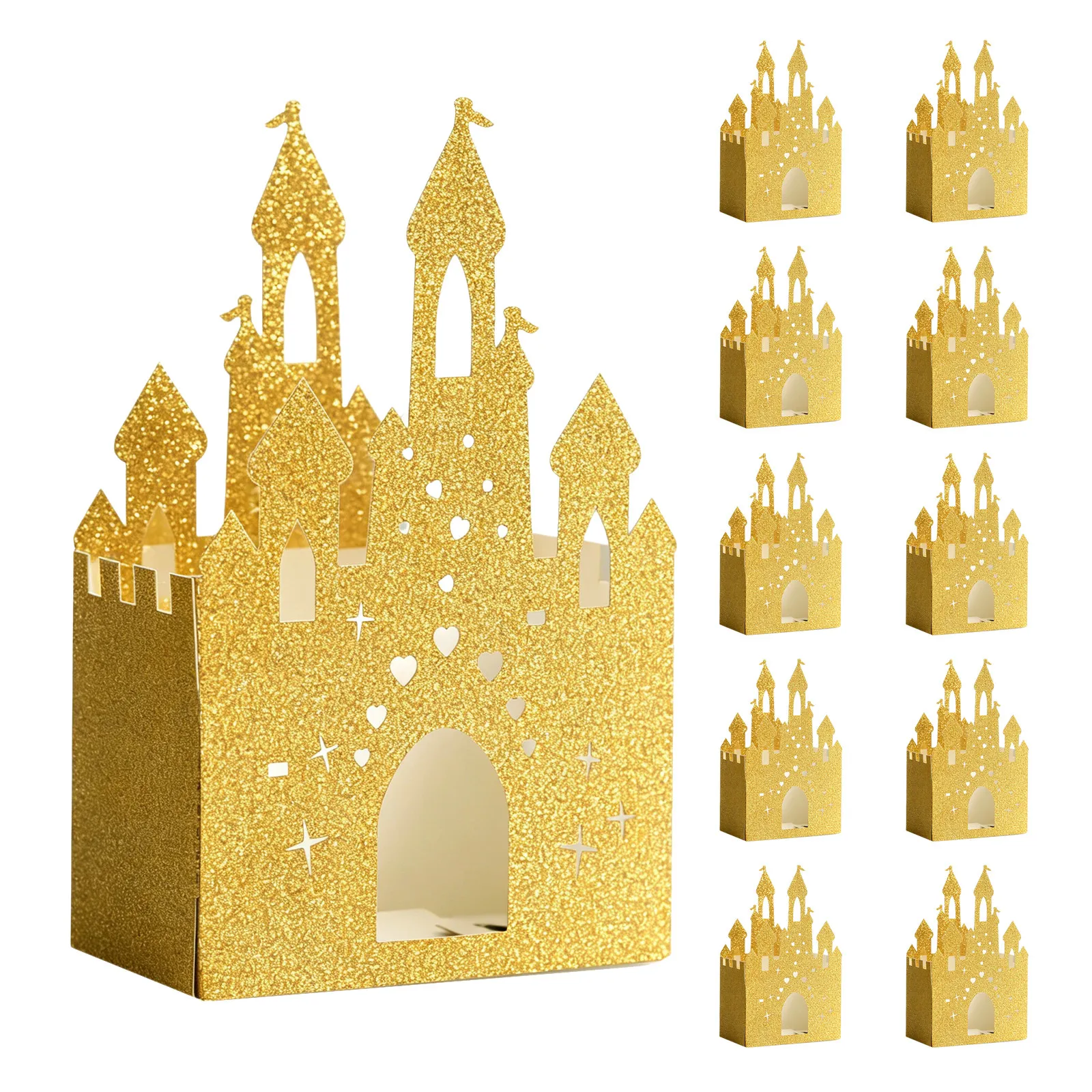 22 Pcs Gift Boxes for Candy Packaging Castle Goodie Birthday Party Favors Treat Princess