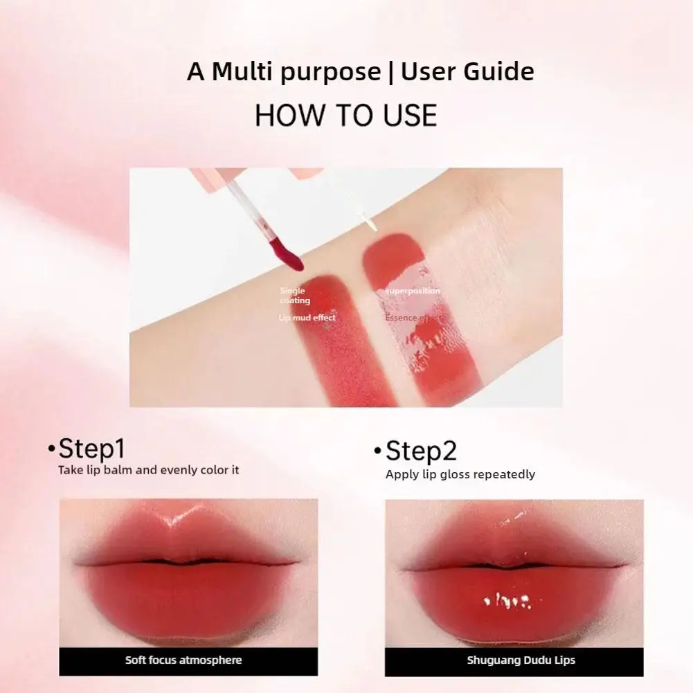 Double End Lip Glaze Spiegel Water Lipgloss Waterdichte Langdurige Hydraterende Lipstick Shine Glitter Lipgloss Dames Make-up