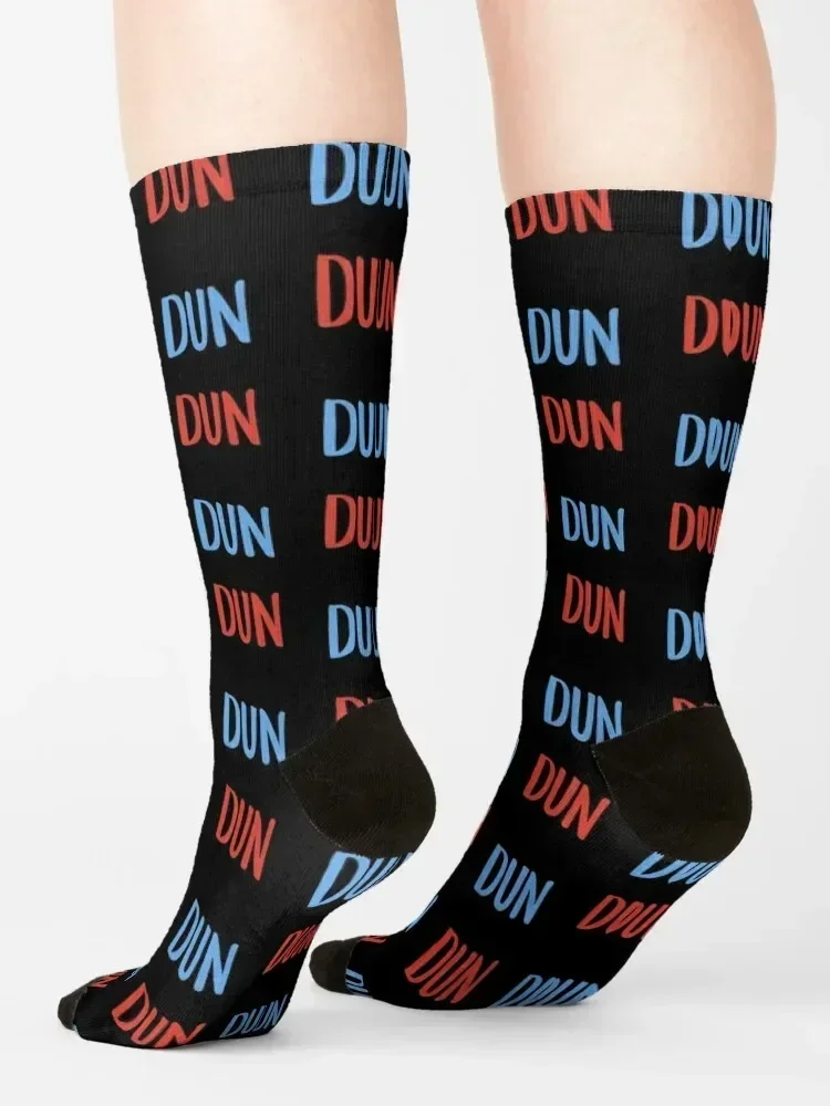 Dun Dun Law and Order Themed Socks FASHION man Woman Socks Men's