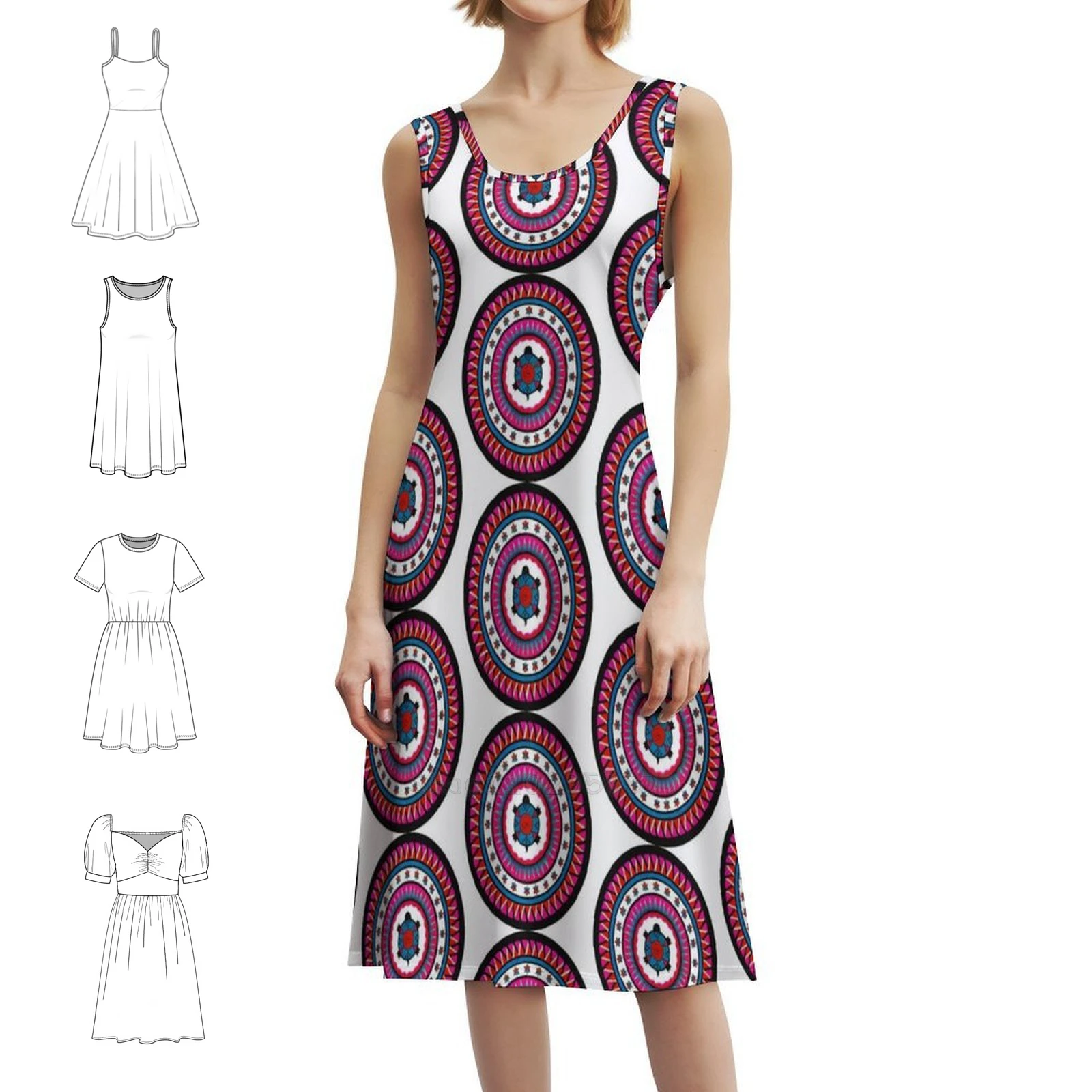 

Женское уличное платье в стиле хип-хоп с черепахой и графическим принтом, вечерние и клубная одежда, черепаха, рептилия, оранжевый, бирюзовый, мандала, фауна, женская одежда