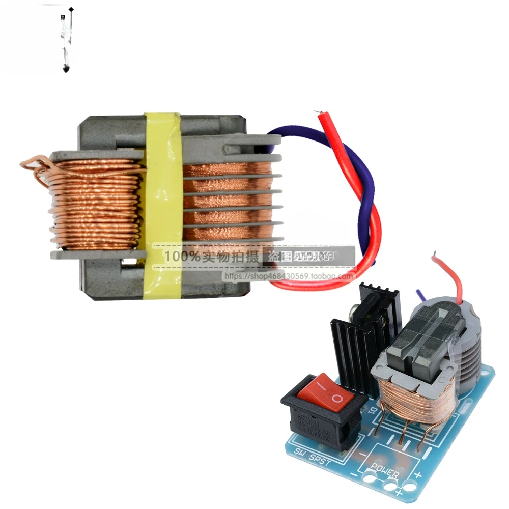 Inverter high voltage electric arc generator smoke igniter coil module 15KV high frequency high voltage transformer