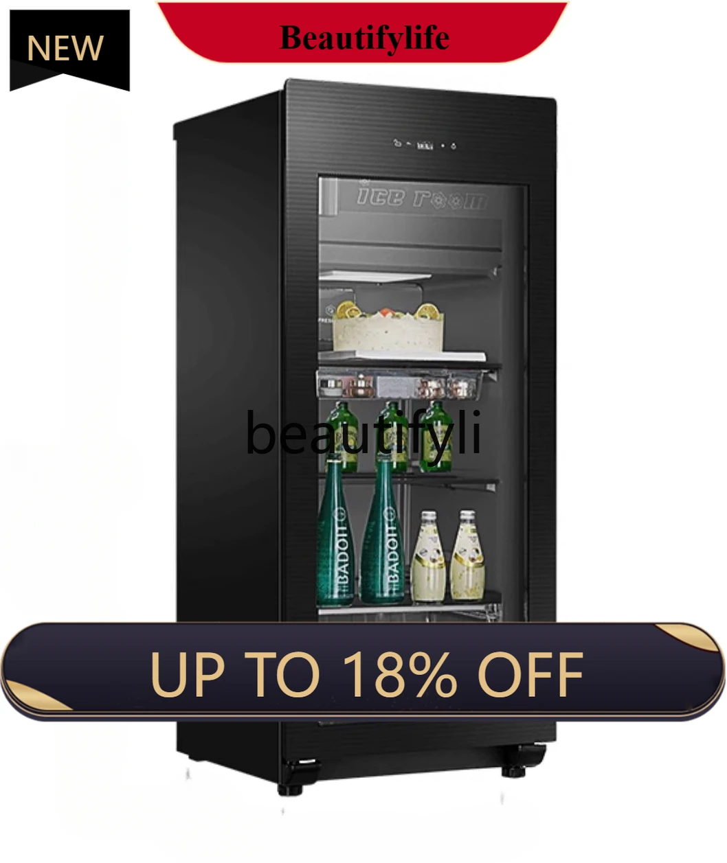 

167 liters wine cabinet office refrigerator silent energy saving red wine tea refrigerated fresh