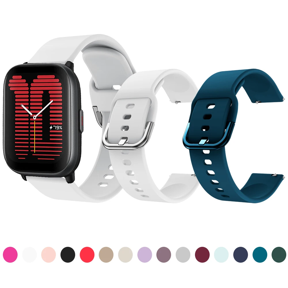 Silikonearmbånd til Amazfit Active BIP GTS GTR (20mm)