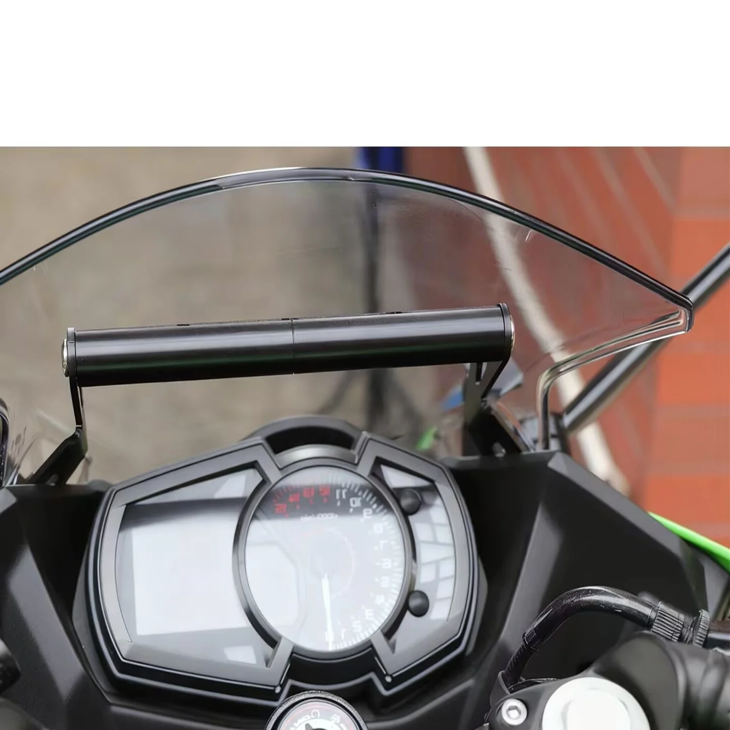 

Modified Windshield Mount Phone Navigation Extending Rod Dash Cam Horizontal Bar Extension Bracket for Kawasaki Ninja 400 M1
