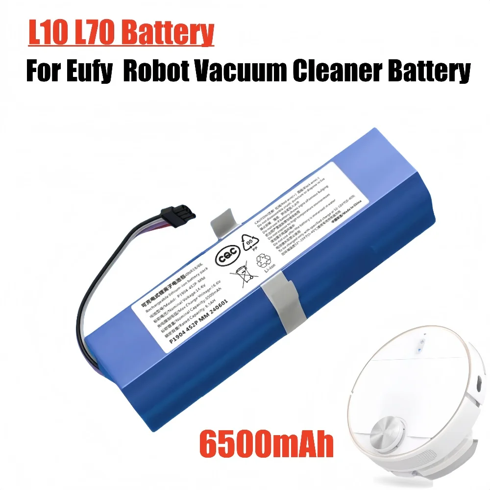 

100% New 6500mAh Li-ion Battery for Eufy L70 L10 Hybrid T2190 360 S9 X95 X90 Robot Vacuum Cleaner Battery