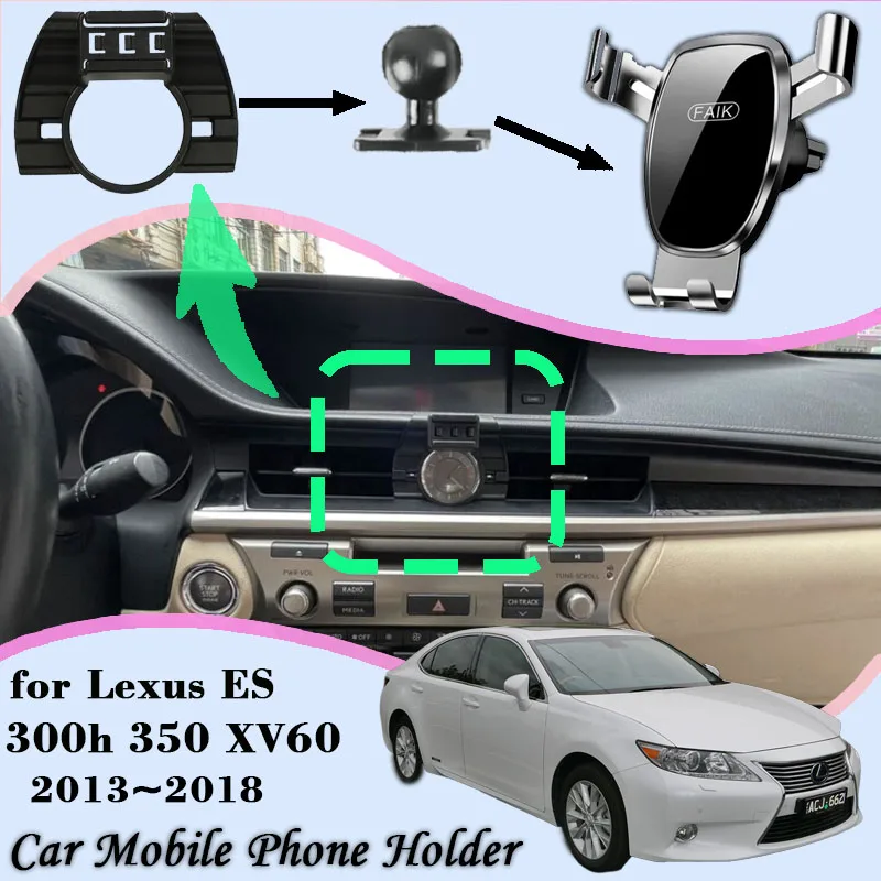 

Car Mobile Phone Holder for Lexus ES 300h 350 XV60 2013~2018 2015 Air Vent Car Mount Cellphone Bracket Gravity Stand Accessories