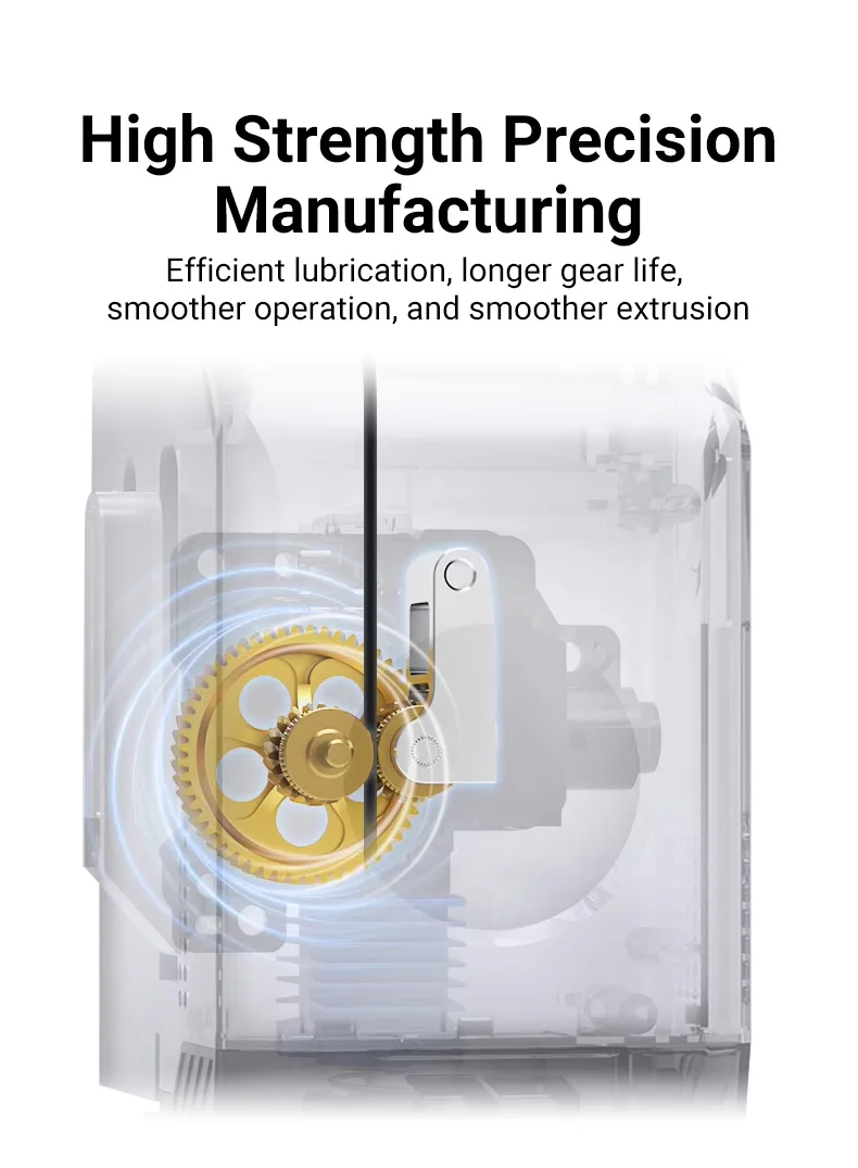 Vollmetall-Extruder-Getriebesatz aus gehärtetem Stahl für Bambu Lab A1 Mini A1 X1 X1C P1P P1S P2S DLC – Nano-beschichtetes Antriebszahnrad-Upgrade – Detail 16