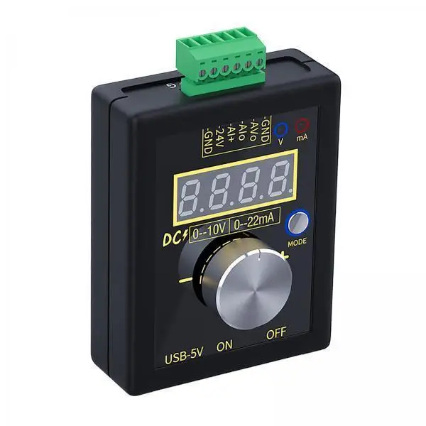 Adjustable PWM Signal Generator 0-10V 4-20ma Analog Current Simulator Frequency Meter for Electrical Engineers