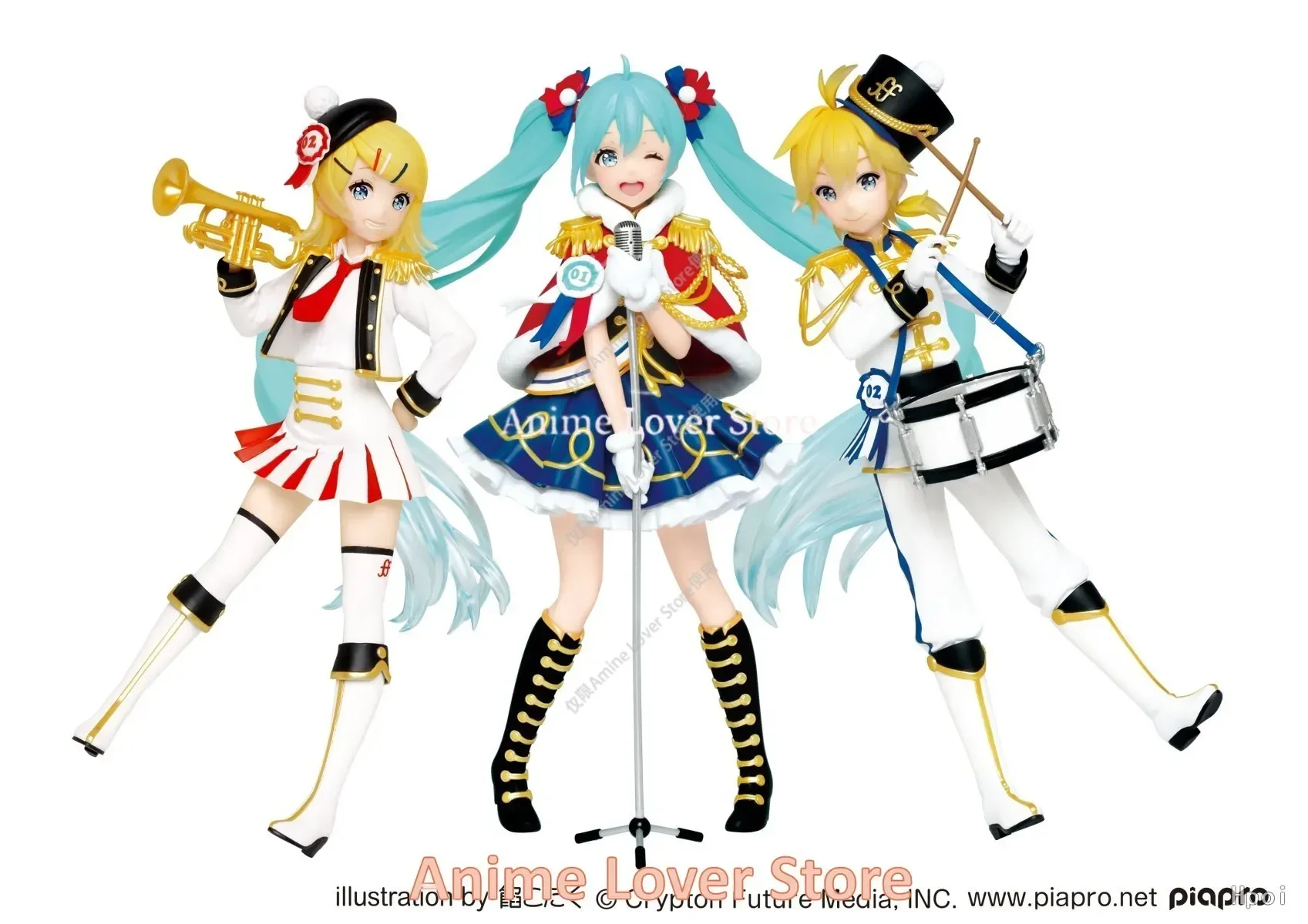 In Stock Original TAiTO Hatsune Miku Kagamine Rin Kagamine Len Vocaloid Winter Live Anime Figure Toys For Girls Boys Gifts